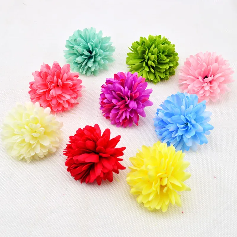 5 шт. искусственные шелковые хризантемы для невесты|artificial flowers|fake flowerscheap artificial flower