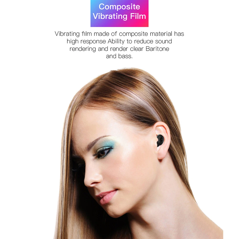 Bluetooth наушники настоящие Беспроводные с 3000 мАч зарядная коробка power Bank bluetooth