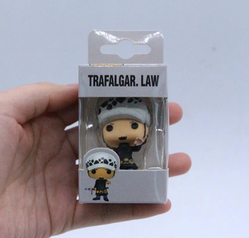 Аниме one piece Trafalgar Law Monkey D Luffy милый брелок для ключей Kwaii виниловые фигурки Коллекция Модель игрушки