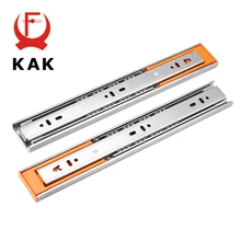 KAK 1"-22" направляющие из нержавеющей стали для выдвижных ящиков, направляющие для выдвижных ящиков, скользящие Трехсекционные направляющие для шкафа, мебельная фурнитура