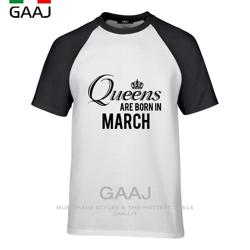 Футболка для мужчин и женщин забавная рубашка с принтом надписей Queen s Are Born In MARCH
