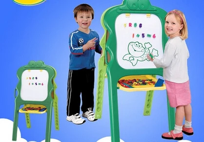 Детская доска для рисования мольберт двусторонняя магнитная раза | Канцтовары