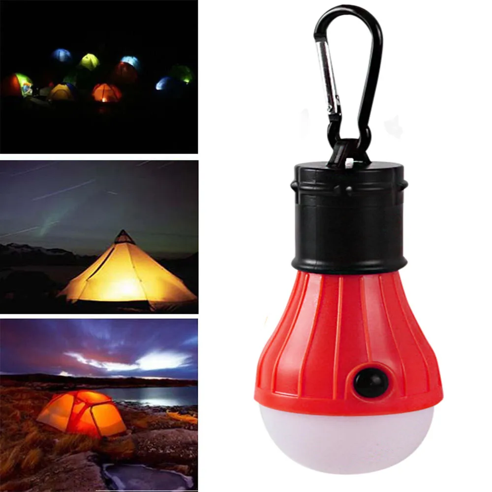 red 3LED Открытый Портативный походные фонари Третья передача регулируемые палатки аварийные лошади кемпинговая палатка лампа рыболовный Фонарь Лампа 15 - Цвет: red