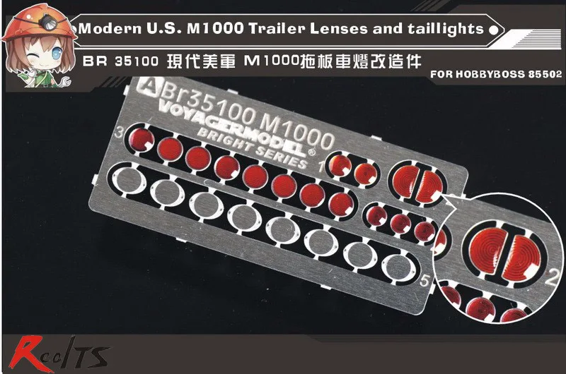 

Линзы и задние фонари RealTS Voyager BR35100 1/35Modern US M1000 для прицепов (для HB85502)