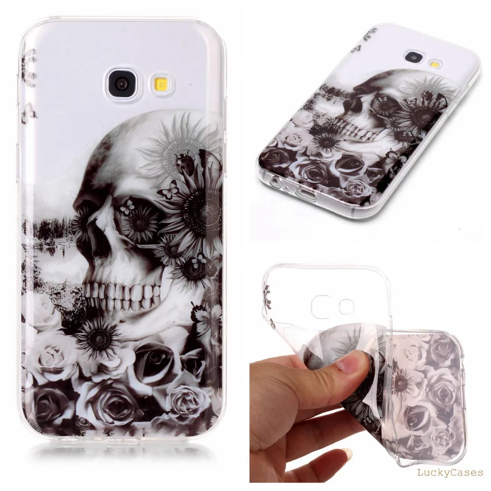 High Quality new Soft Silicone TPU phone case For Samsung A3 2017 A320 etui conque with Doughnut feather Dreamcatcher Pattern |