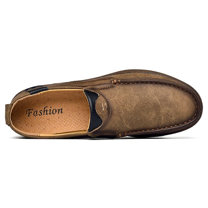 Брендовые качественные мужские лоферы из спилка Новинка 2019 года Дышащие