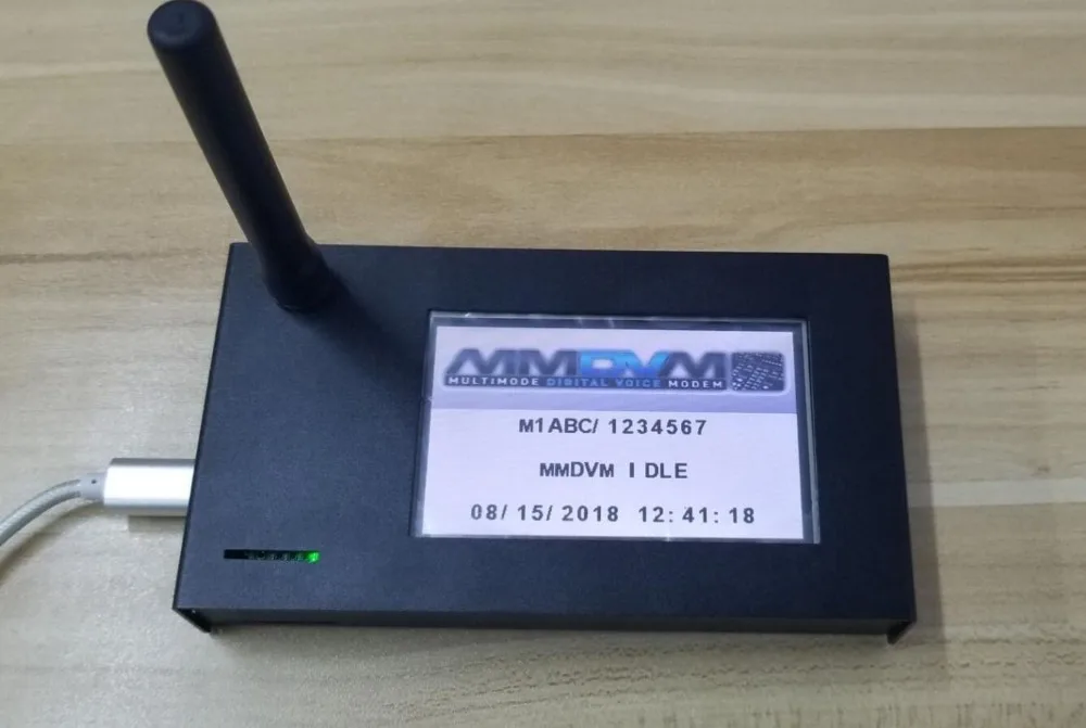 Finished Latest MMDVM Hotspot + Raspberry pi zero W +3.2 inch LCD +Antenna 16G SD card metal Case P25 DMR YSF | Мобильные телефоны