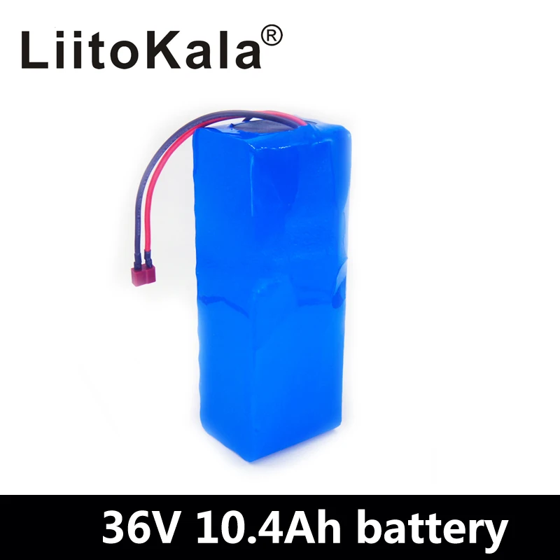 

LiitoKala 36V 10.4ah battery 500W 18650 lithium battery pack With bms Electric bike battery with PVC case for electric bicycle