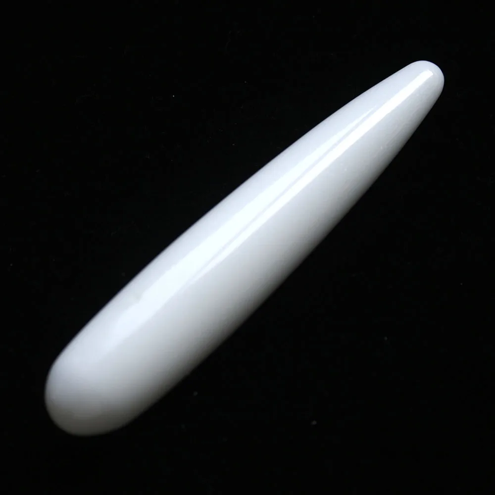 Free Shipping ! 18 CM natural white jade yoni crystal healing wand massager LXM | Дом и сад