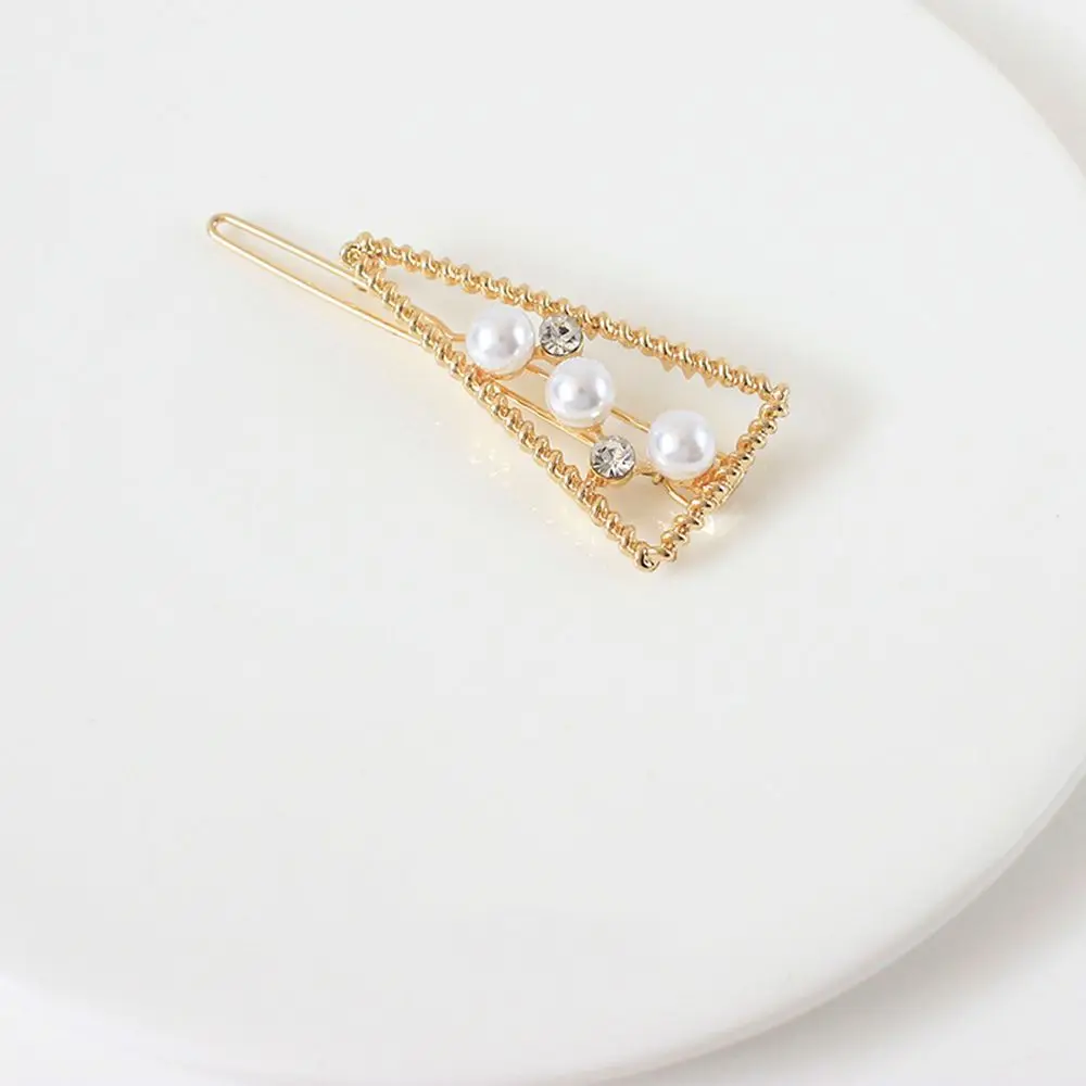 

1 pc Fashion Women Metal Pearl Rhinestone Hair Clip Hair Accessories Hairpins Girls Barrette drop shipping
