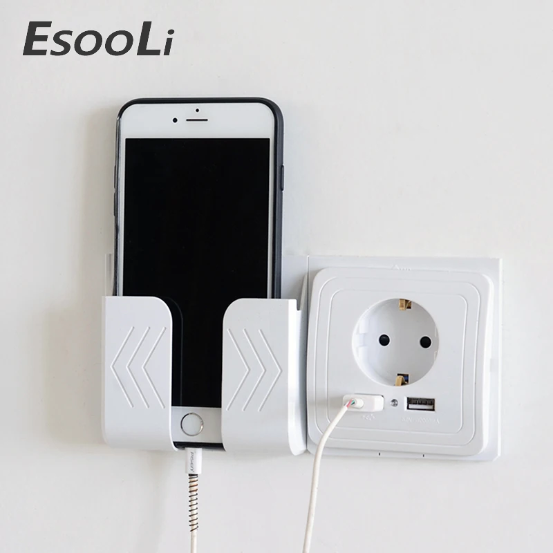 

Esooli Dual USB Port Wall Charger Adapter Charging 2A Wall Charger Adapter EU Plug Socket Power Outlet Panel Grounded Electric