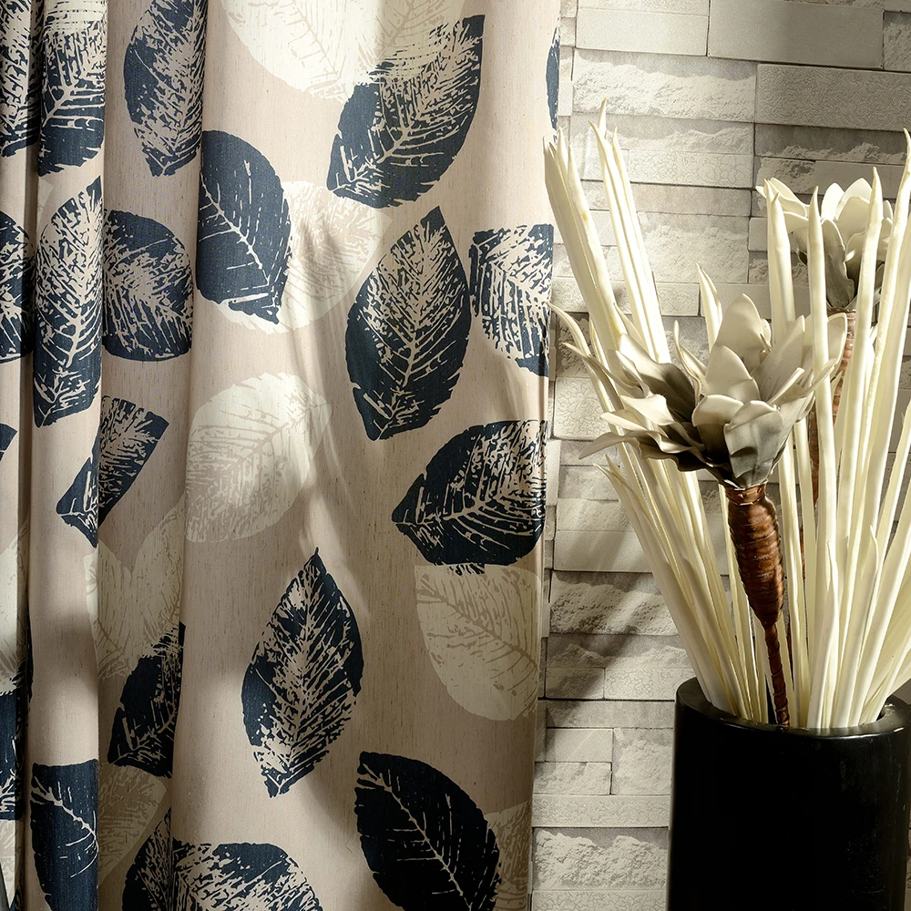 Dsinterior штора печати полиэстер хлопок занавес для гостиной или спальни|curtains for|curtains
