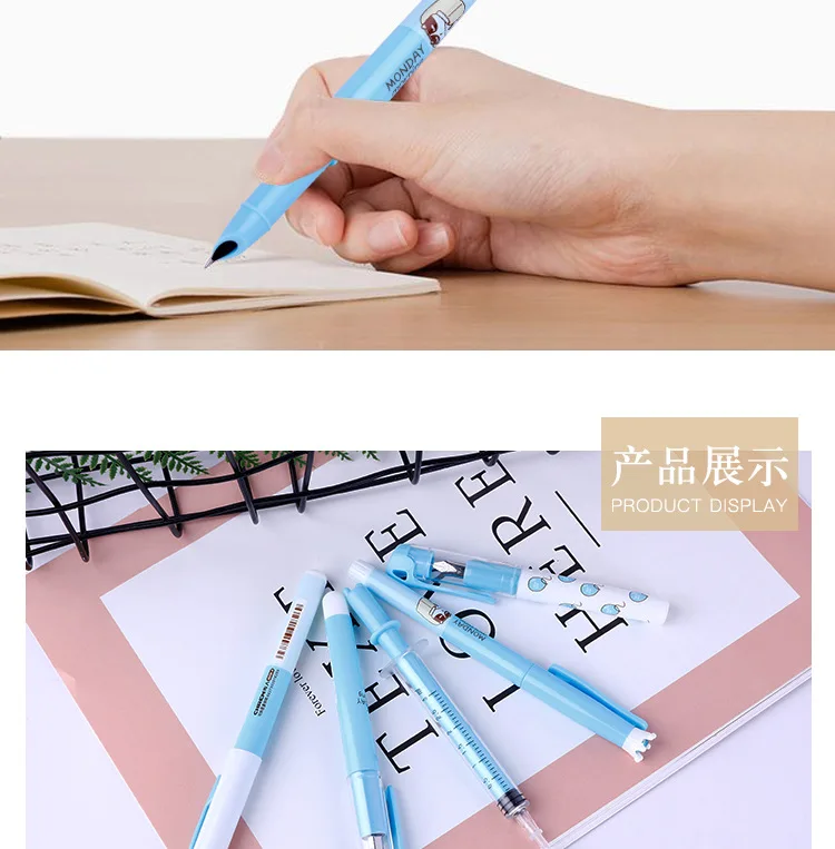 10 set фонтан чернила для ручек перо 0,38/0,5mm Многоцветный стильная футболка с изображением персонажей видеоигр Каллиграфия Подпись ученические ручки школы письменная работа в офисе