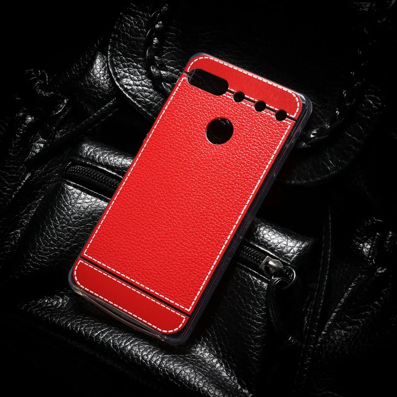 AKABEILA силиконовый чехол для Essential, чехол для телефона, TPU покрытие, личи, мягкая задняя крышка для эфирных PH-1, Противоударная защита для телефона - Цвет: Red