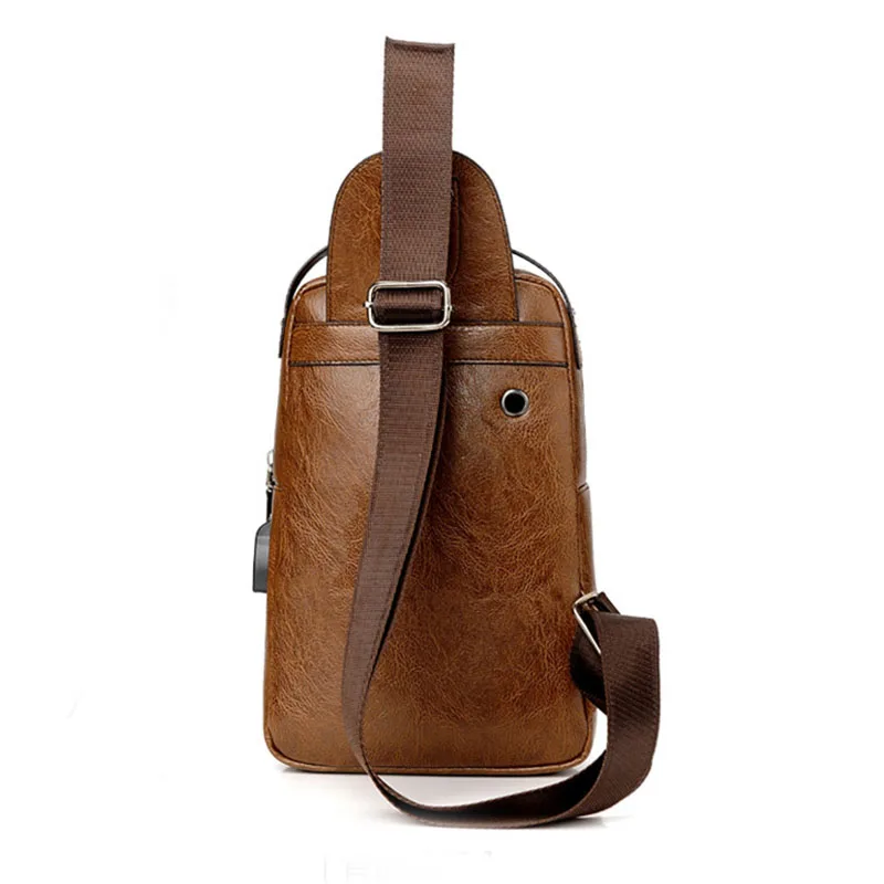 2019 Новая мужская сумка через плечо дизайнерская кожаная диагональная