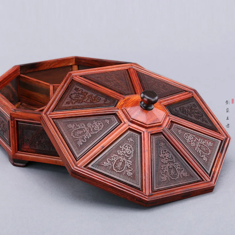 Палисандр Лаос палисандр одноплатная Фруктовая тарелка Дыня конфеты блюдо брак