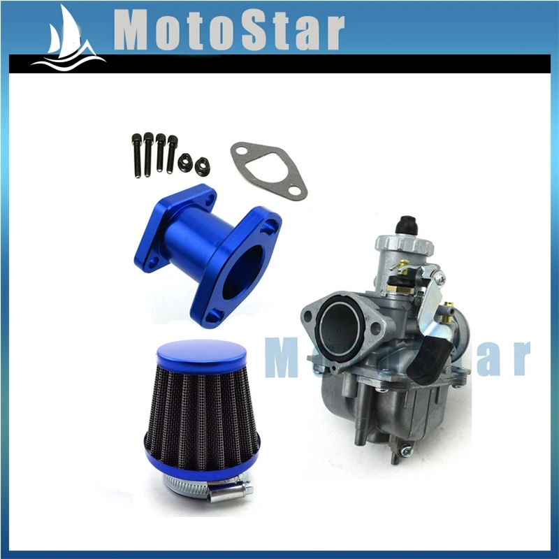 Карбюратор Bule Racing Performance Mikuni VM22 3847 Carb Mainfold воздушный фильтр для Predator 212cc GX200 196cc Mini