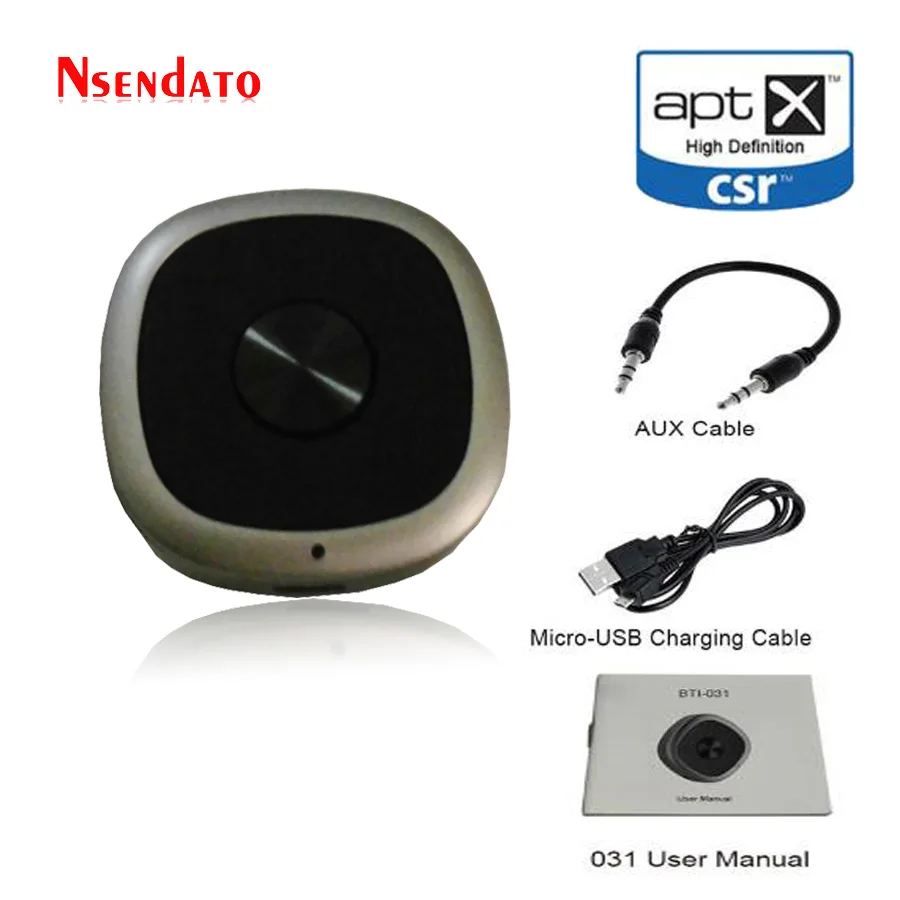 Aptx 2 в 1 HD Bluetooth V4.1 приемник передатчик беспроводной 3 5 мм аудио адаптер CSR BC8675 APT X