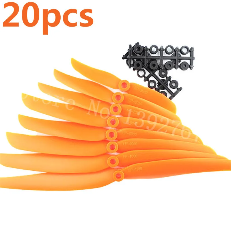 

20pcs/lot EP 8x6" 8060 / 7035 / 8040 / 9050 / 1160 Electric Propellers Props For RC Aircraft Replace GWS Direct Drive With Ring