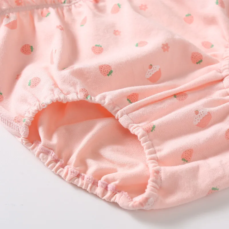 3 шт./партия класс штаны для девочек чистый хлопок торт принт клубники хлеб