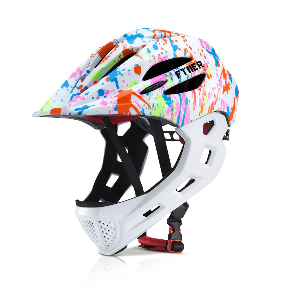 

2022 Kid Riding Helmet Full Face Skating Protect Safety Helmet LED Taillights Children Helmet Kid Balance Car Helmet S 46-53cm
