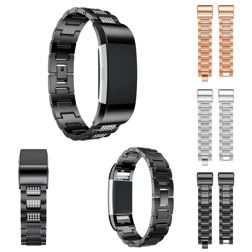Fashion Wristband Stainless Steel Watch Bracelet Band Strap For Fitbit Charge 2 PG9 Professional Drop Shipping | Электроника