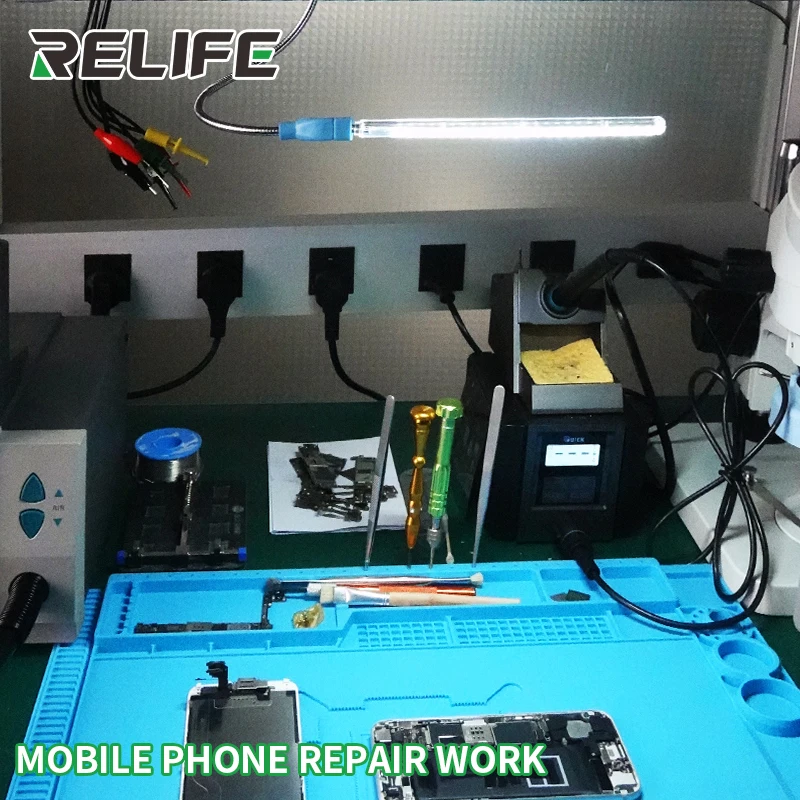 RELIFE RL-805 USB мини светодиодный светильник для ремонта настольная лампа гаджеты для power bank PC aptop notebook Android phone Auto