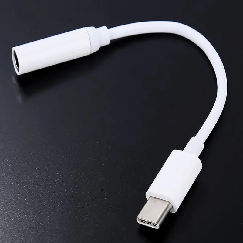 200 шт./лот адаптер для кабеля наушников типа C на 3 5 мм usb 1 Тип раньше AUX аудио