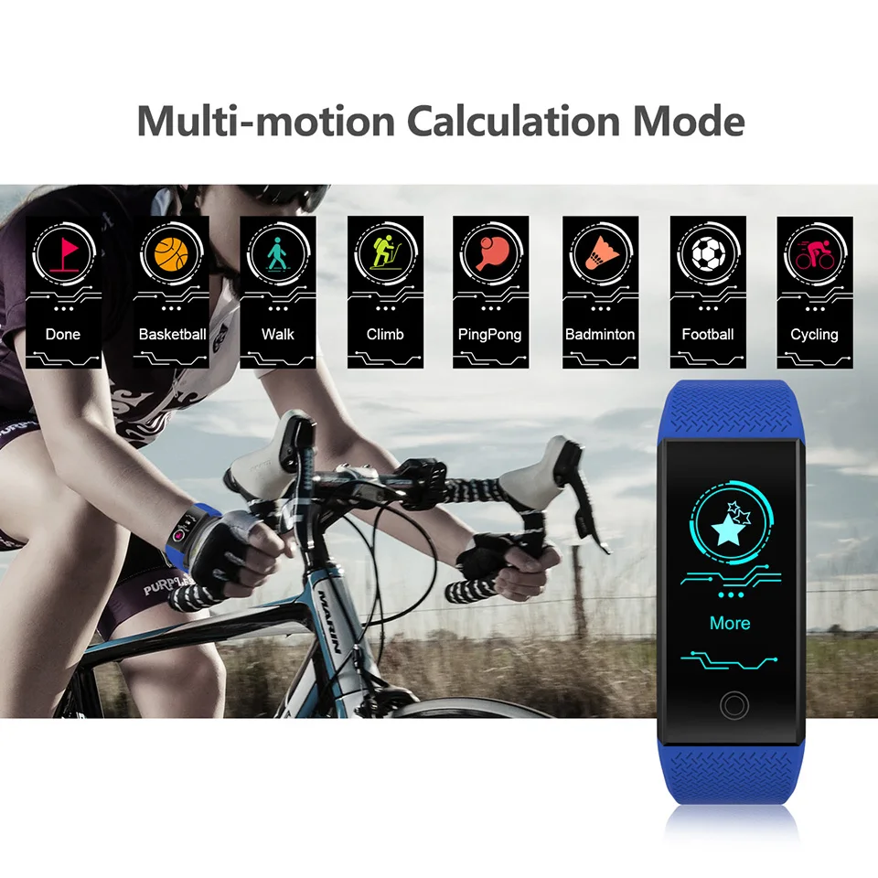 Смарт-браслет TimeOwner водонепроницаемый смарт-браслет с пульсометром спортивный
