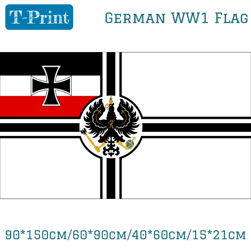 

90*150 см/60*90 см/40*60 см/15*21 см немецкий Императорский военно-морской флаг y WW1 3x5 футов