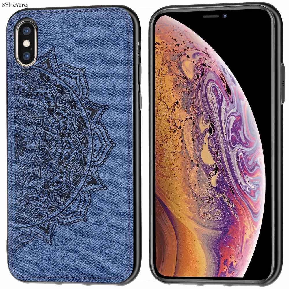Для Apple iPhone XS Max чехол ткань текстура задняя крышка мягкая рамка Fundas автомобильный
