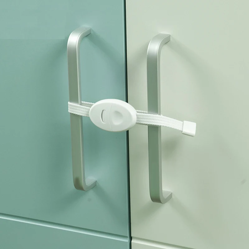 

2Pcs Baby Safety Locks Furniture Restrictor Kids Protection Cupboard Cabinet Fridge Door Lock NSV775