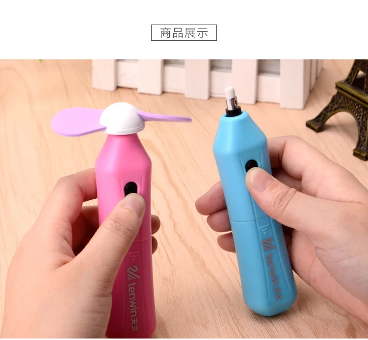Kawaii Электрический ластик карандаш милые мини разминаемые резиновые пополнения художественные электронные Ластики для детей канцелярские принадлежности для офиса и школы