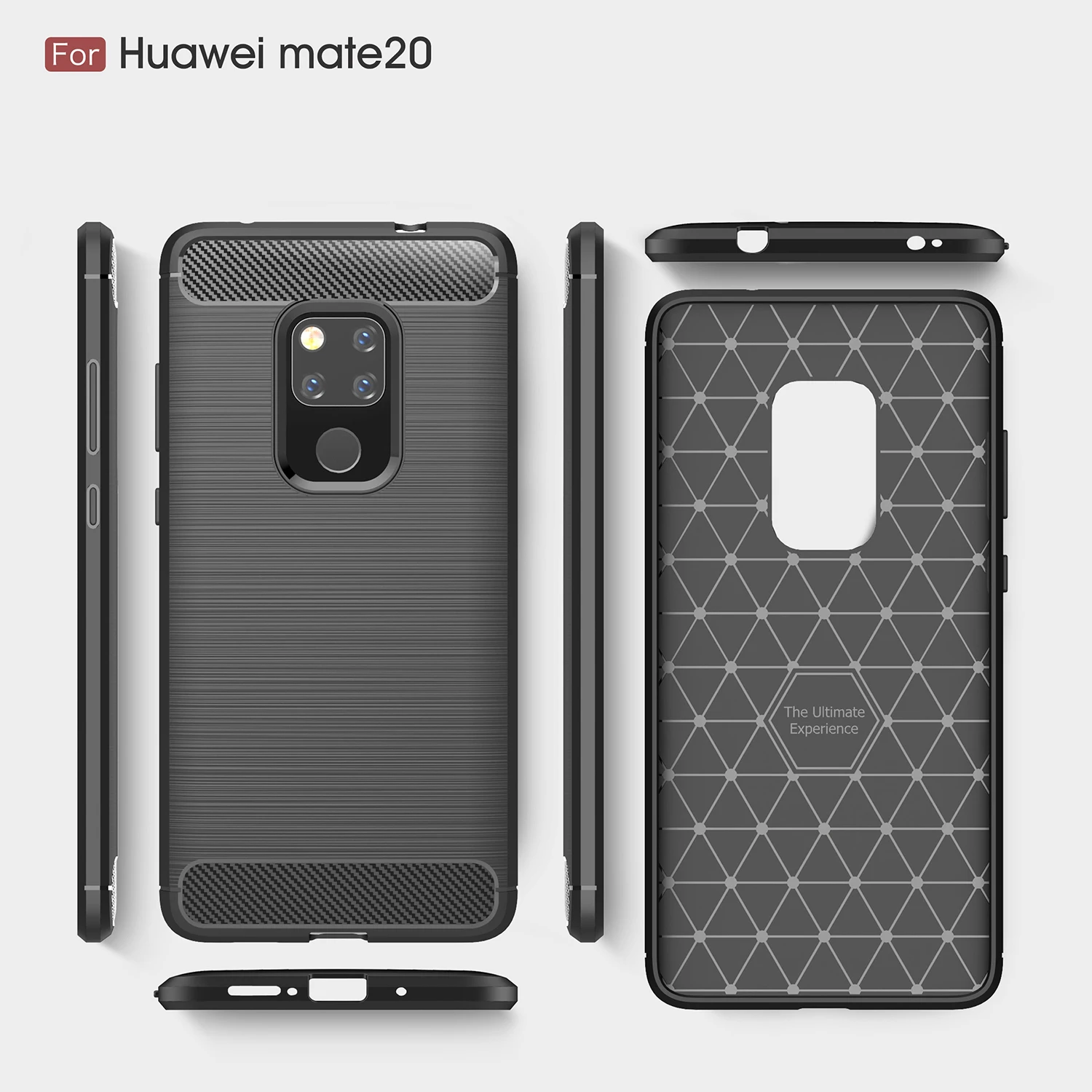 Чехол для Huawei Mate 20 6 53 &quotзащитный прочный бампер из углеродного волокна чехол
