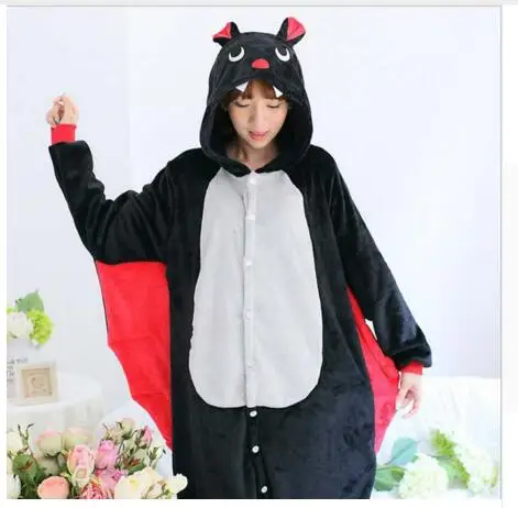 Оптовая продажа bat взрослых пижамы Косплэй мультфильм животных Onesie Костюм для