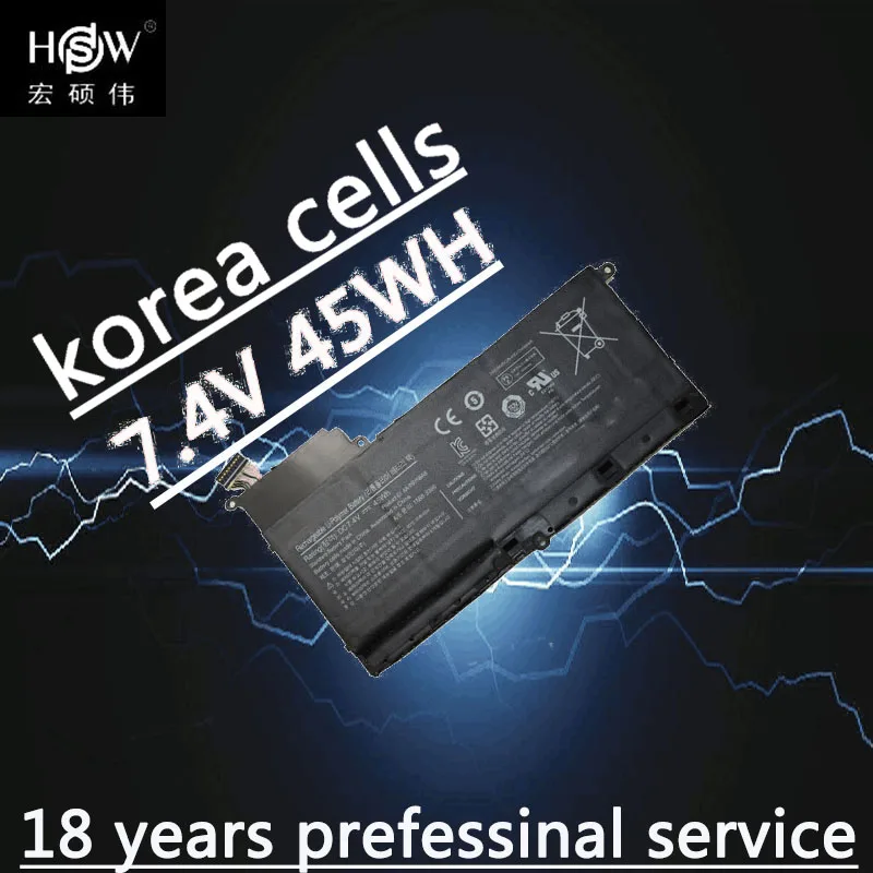 HSW Новинка 7,4 V 45Wh Аккумулятор для ноутбука NP530U4B-A01US AA-PBYN8AB Аккумулятор для ноутбука samsung 530U4C 535U4C BA43-00339A