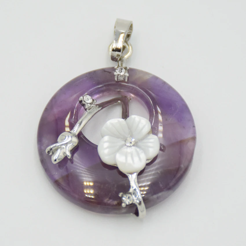 Круглые серьги с натуральный Howlite Синий Песок Розовый кристаллический камень