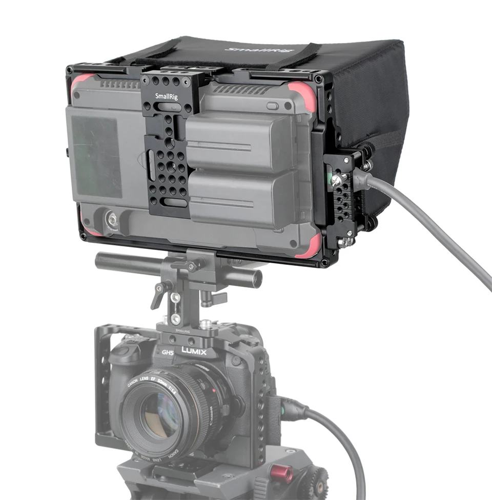 Клетка для монитора SmallRig для " ATOMOS Shogun серии Inferno и Flame с бесплатным солнцезащитным козырьком-2008