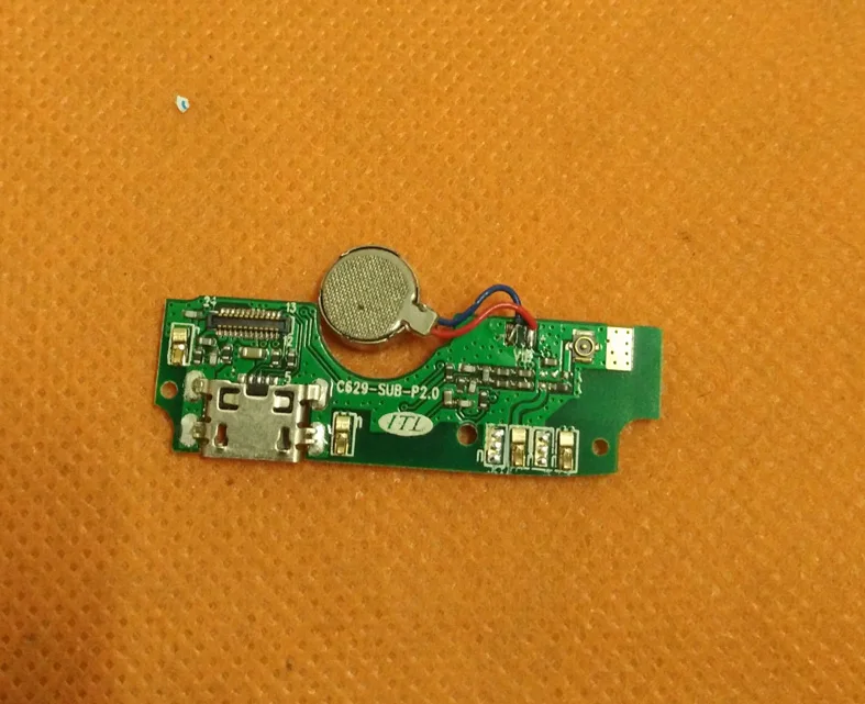 Б/у оригинальная зарядная плата с USB разъемом для Elephone S7 Mini MTK6737 четырехъядерный FHD
