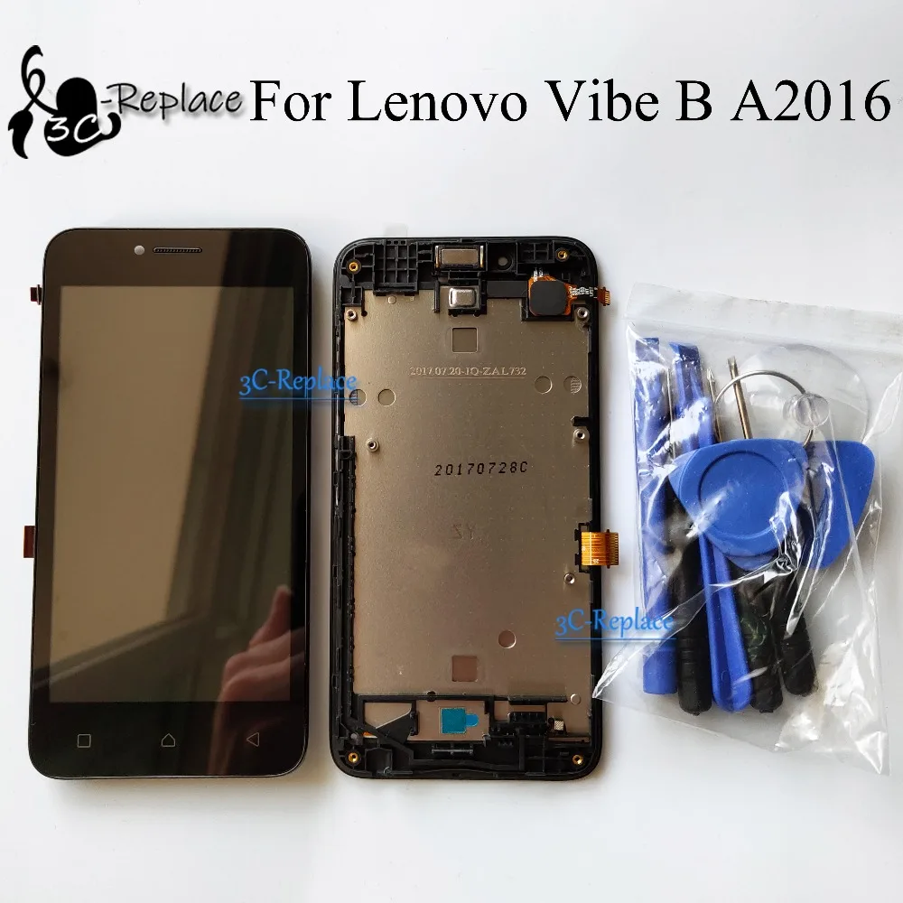 Оригинальный черный/белый ЖК-дисплей для Lenovo Vibe B A2016 A2016a40 A2016b30 A2016b31 сенсорный