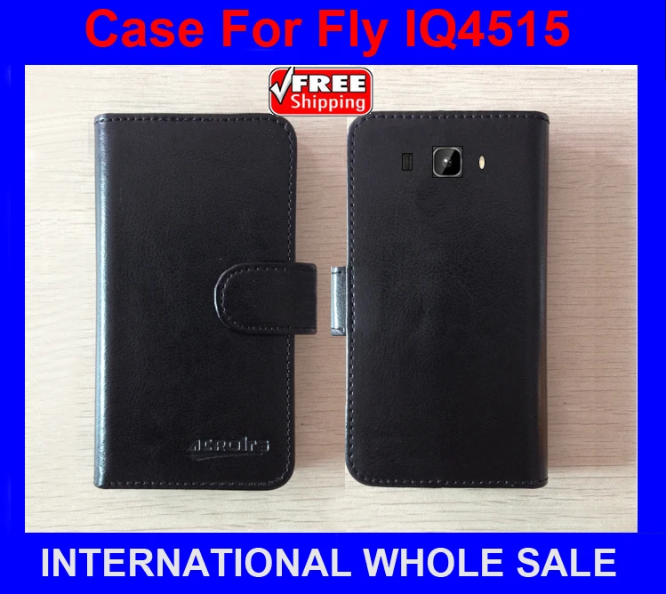 

Hot! 2016 IQ4515 Fly Case New 2016 items Factory Price Flip Leather Case Fly IQ4515 EVO Energy 1 Case+tracking number