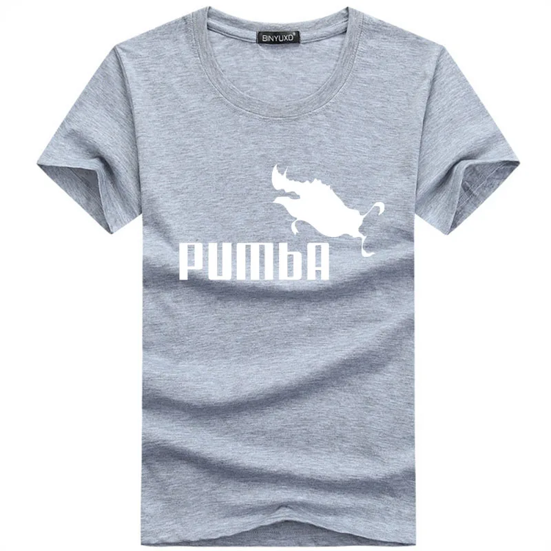 2019 funny tee cute t shirts homme Pumba men short sleeves cotton tops cool shirt summer jersey costume Fashion t-shirt | Мужская одежда
