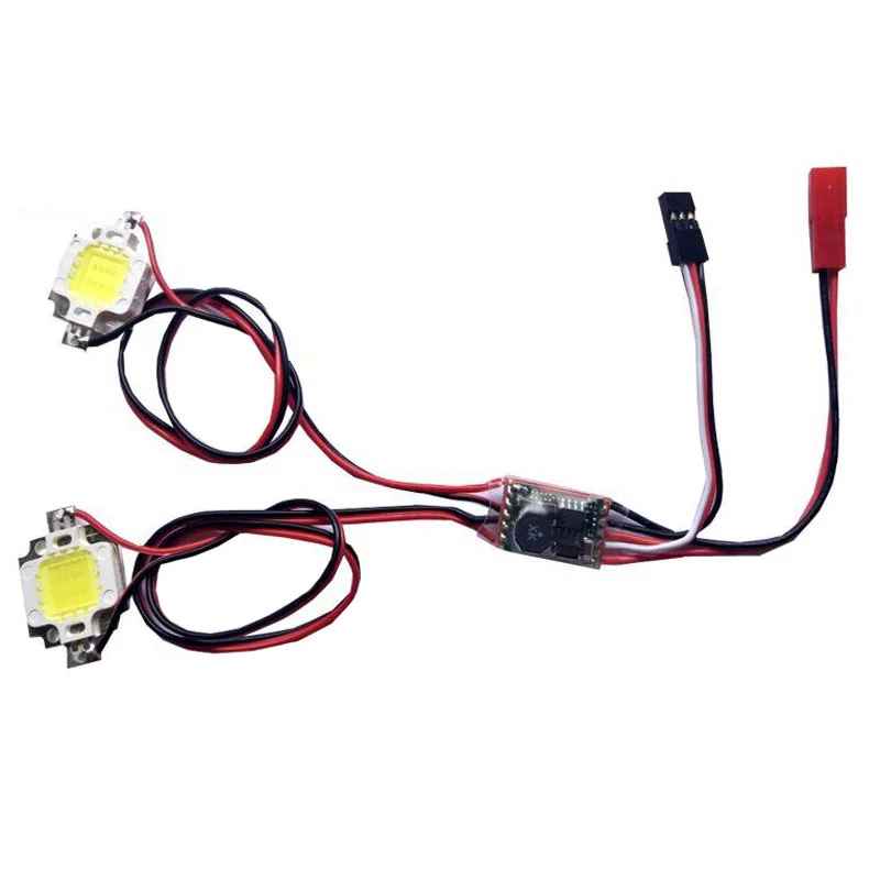 1PC RC Model Airplane FPV Four-axis Night Navigation Strobe Light Double Single Flash 10W LED Flashing Super Bright Red Green | Игрушки и