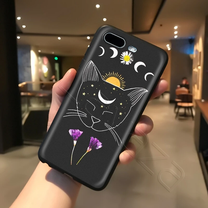 Чехол Lavaza Art Sun Flowers Cat Snake Moon для iPhone 11 Pro XS Max XR X 8 7 6 6S Plus 5 5s se |