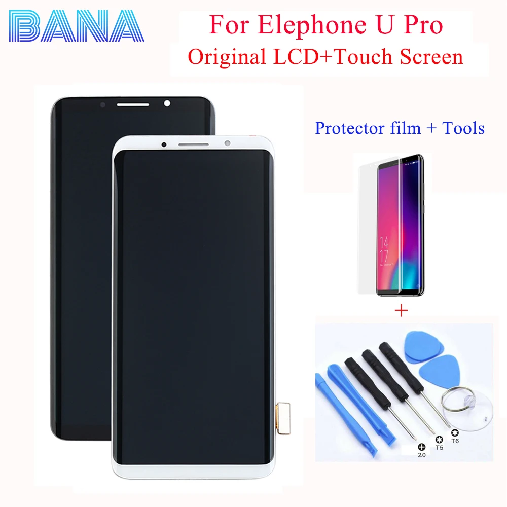 Оригинальный Elephone U Pro/U ЖК-дисплей + сенсорный экран сборка Замена для U/U Pro Телефон