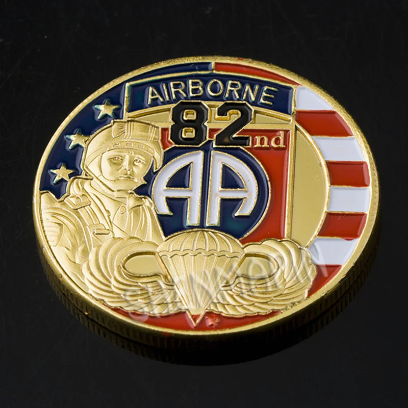 82nd Airborne дивизион памятная монета армии США вызов монеты лояльность служба честь