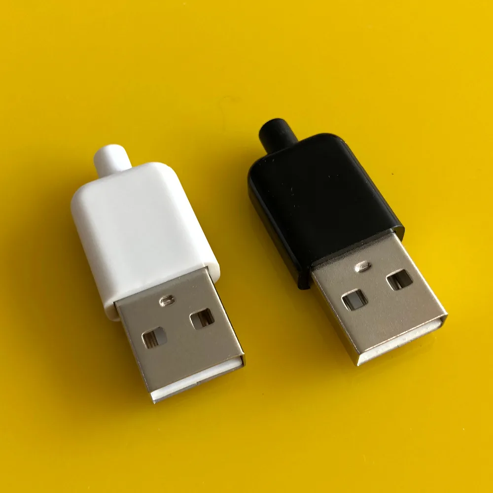 10 шт./лот YT2154B USB 2 0 штекер Черный/Белый Сварочные данные OTG линейный интерфейс DIY