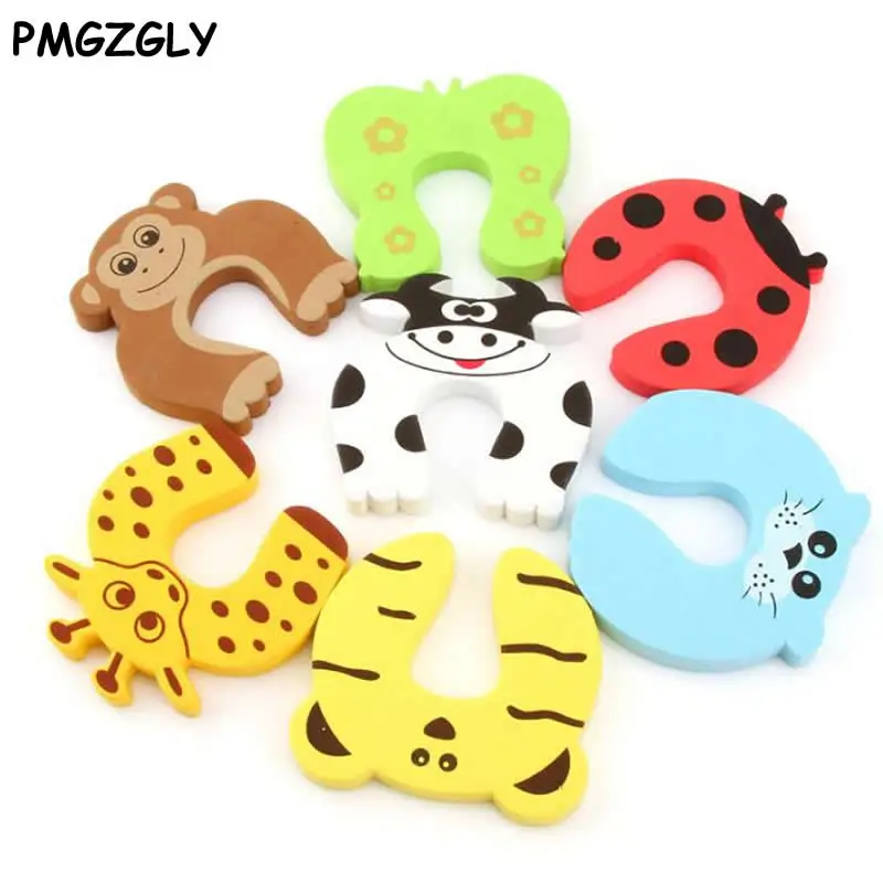 5 шт. Детские накладки на углы защита для детей углов|door finger protector|baby door stopanimal stoppers |