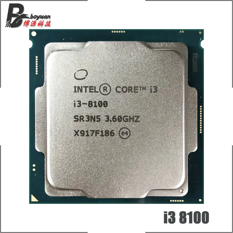 Процессор Intel Core i3-8100 i3 8100 3 6 ГГц четырехъядерный LGA 1151 6МБ 65 Вт | Компьютеры и офис