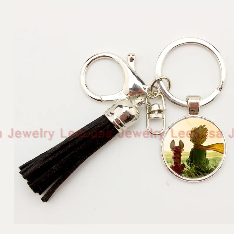 Аниме мультфильм ювелирные изделия Маленький принц брелок для ключей с